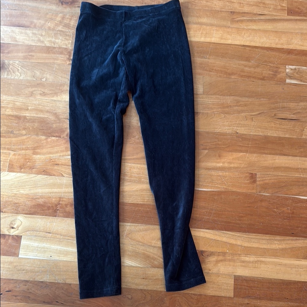 Black Velvet Leggings
